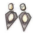 Fashion wholesale triangle geometric model spain 925 silver earrings jewellery